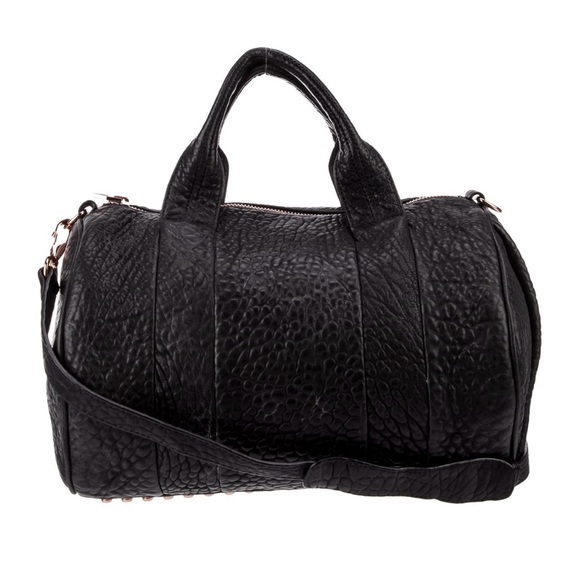 Alexander Wang Rocco Black leather handbag with Rose Gold hardware - Picture 2 of 6